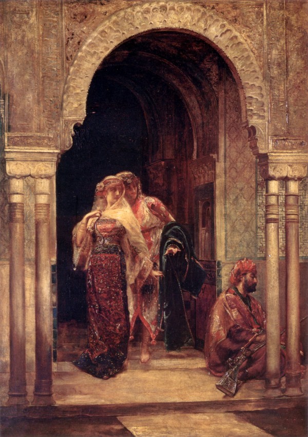 The fugitives by Edouard Frederic Wilhelm Richter